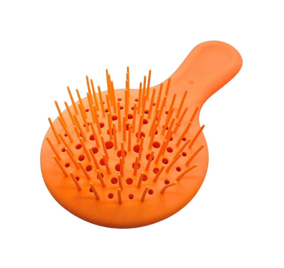 Щетка для волос пластиковая оранжевая