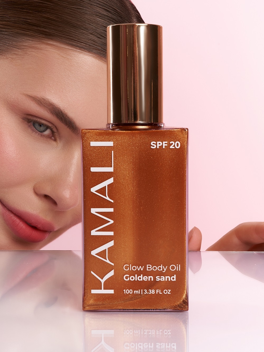 Масло для тела сияющее Золотой песок SPF20