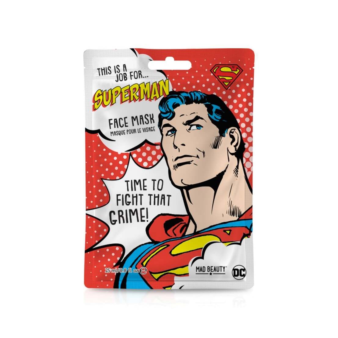 Маска для лица увлажняющая Superman DC магазин VISAGEHALL являющийся официальным дистрибьютором в России