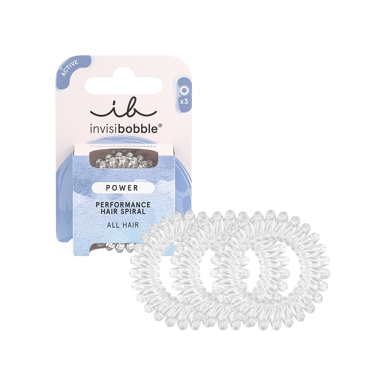 Резинка-браслет для волос Power Crystal Clear (в картоне) купить в VISAGEHALL