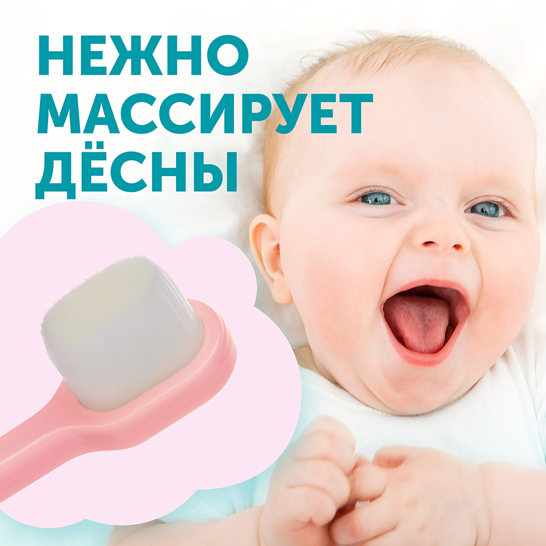 Щетка зубная детская Розовая  купить в VISAGEHALL