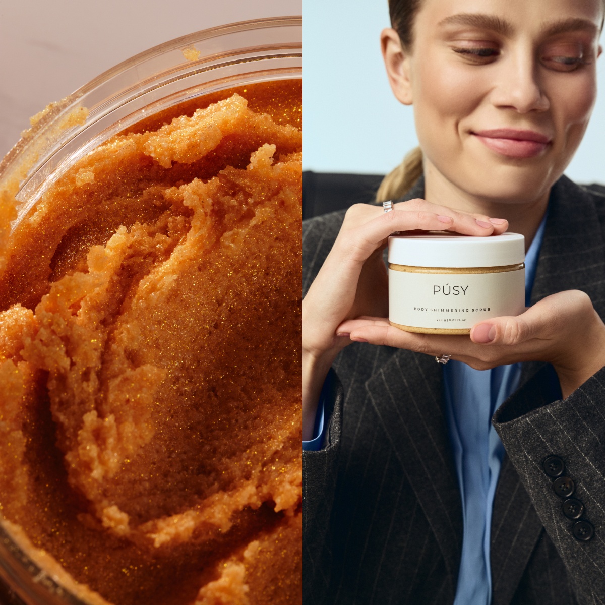 Скраб для тела Body shimmering scrub купить в VISAGEHALL