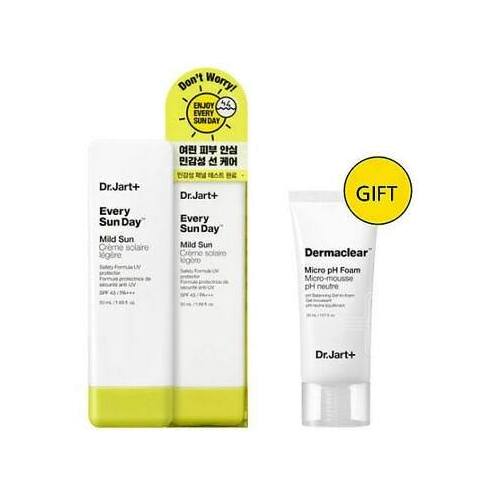 Набор: Крем для лица SPF43 для чувст. кожи 50мл + пенка для умывания Dermaclear 30мл магазин VIsageHall являющийся официальным дистрибьютором в России