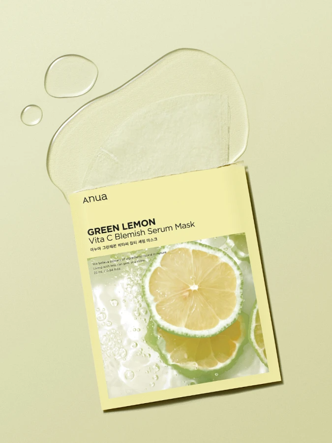 Набор Маска тканевая Green Lemon Vita C Blemish Serum