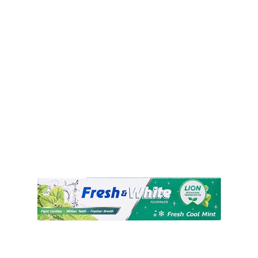 Паста зубная для защиты от кариеса прохладная мята Thailand Fresh & White 