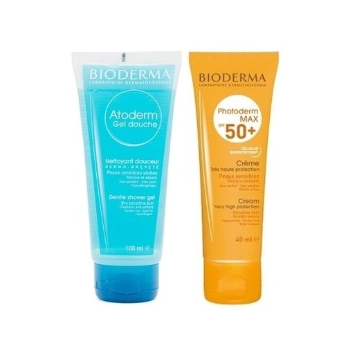 Набор: Photoderm MAX Крем солнцезащитный SPF 50+40мл + Atoderm Гель для душа 100мл магазин VIsageHall являющийся официальным дистрибьютором в России