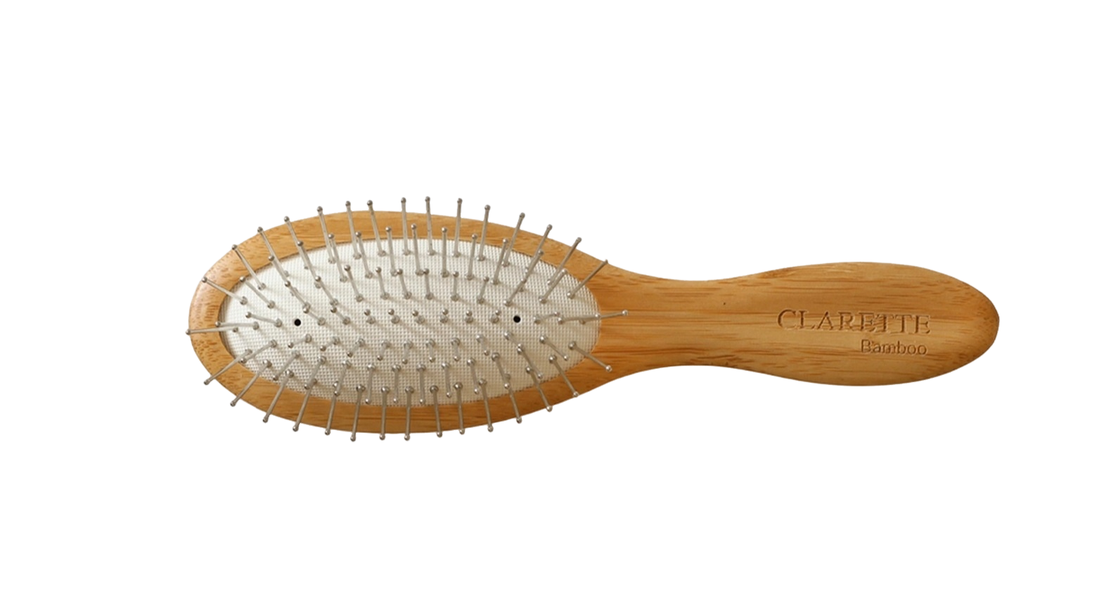 Щетка для волос бамбуковая с металлическими зубьями