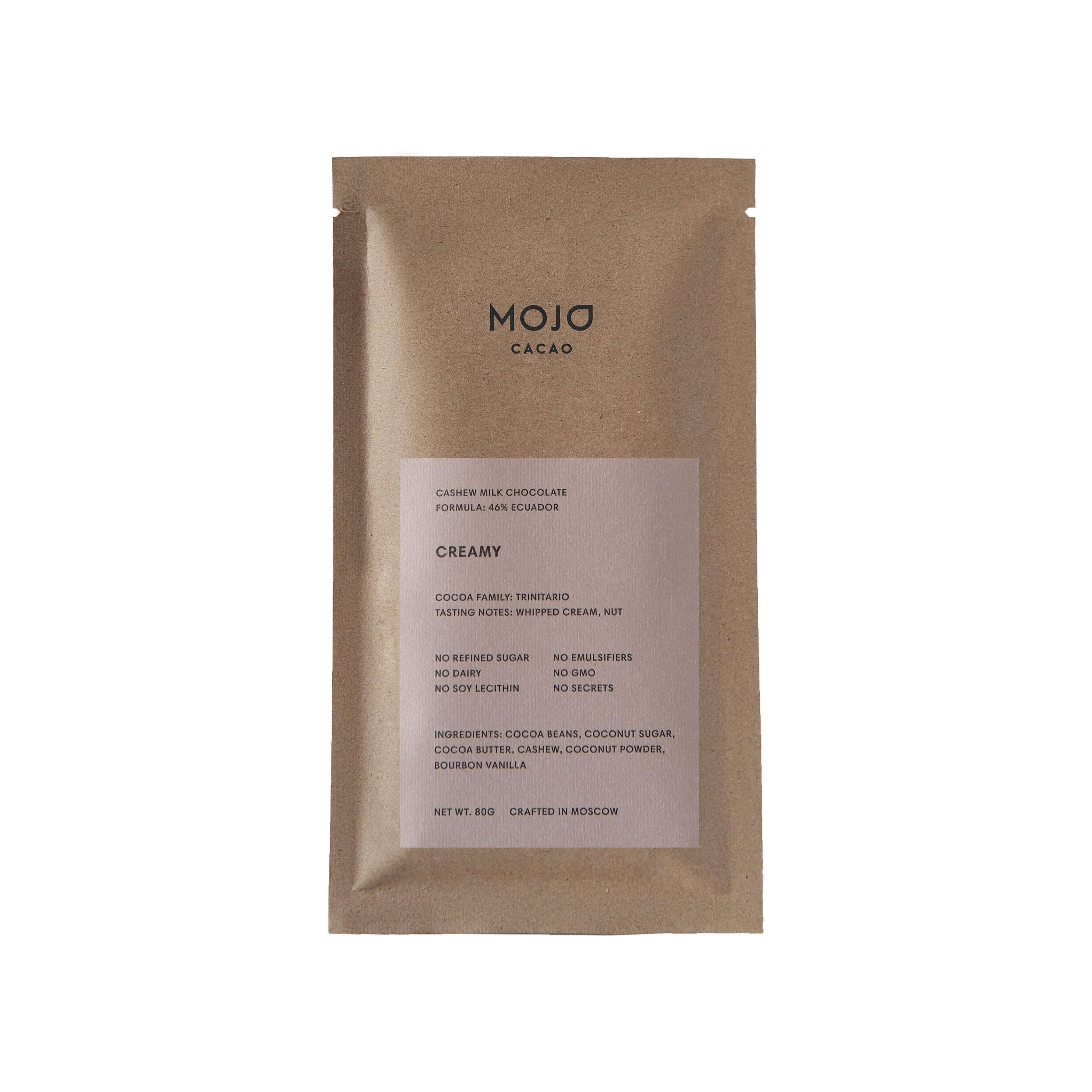 Молочный шоколад 46% Creamy, 80г магазин VISAGEHALL являющийся официальным дистрибьютором в России