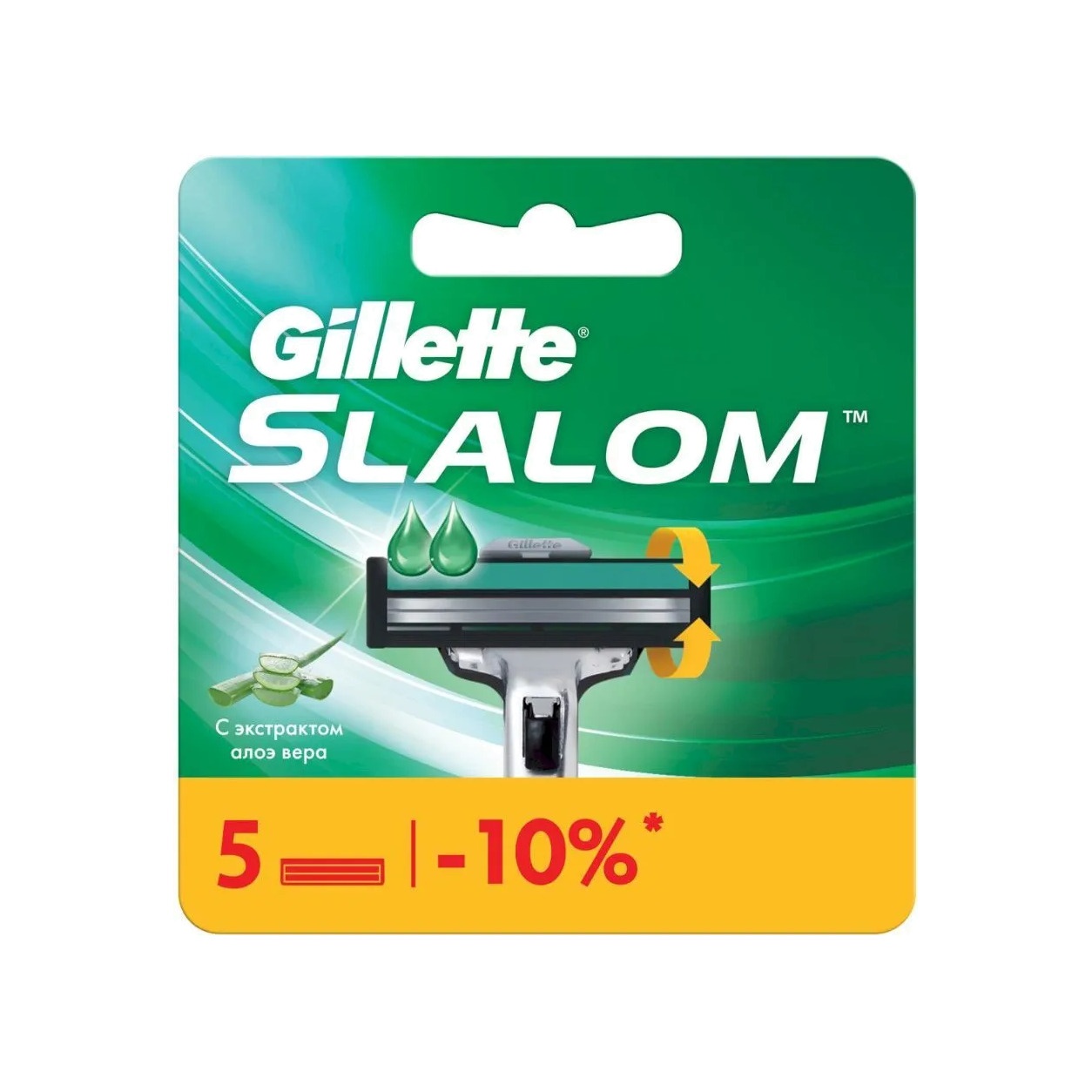 Сменные кассеты для безопасных бритв Slalom купить в VISAGEHALL