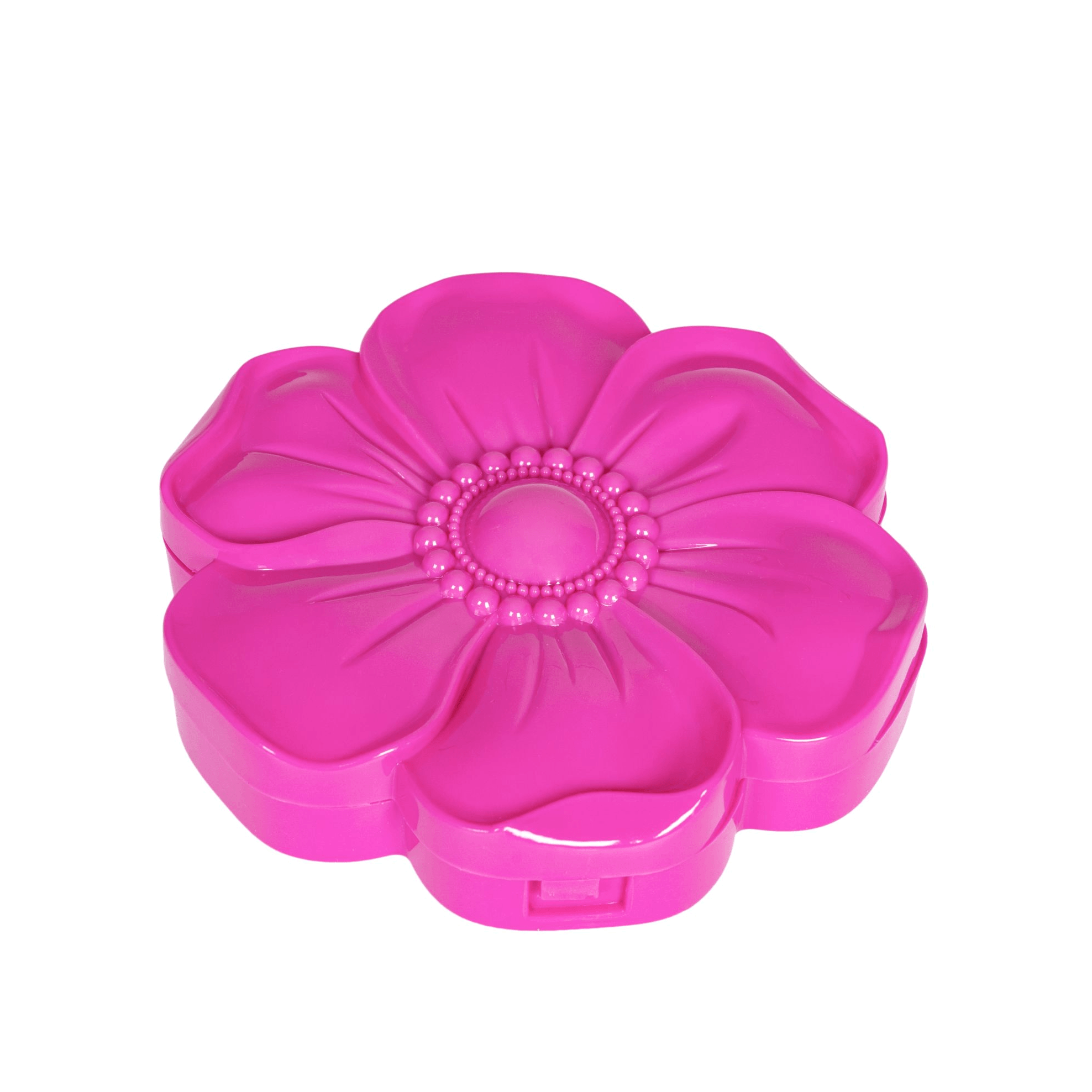 Набор декоративной косметики "Косметичка-цветок" розовая с зеркальцем Eva Moda VISAGEHALL
