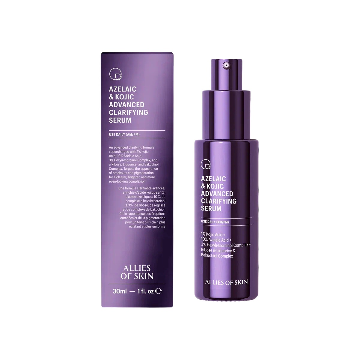 Сыворотка с азелаиновой и койевой кислотами Azelaic & Kojic Advanced Clarifying Serum купить в VISAGEHALL