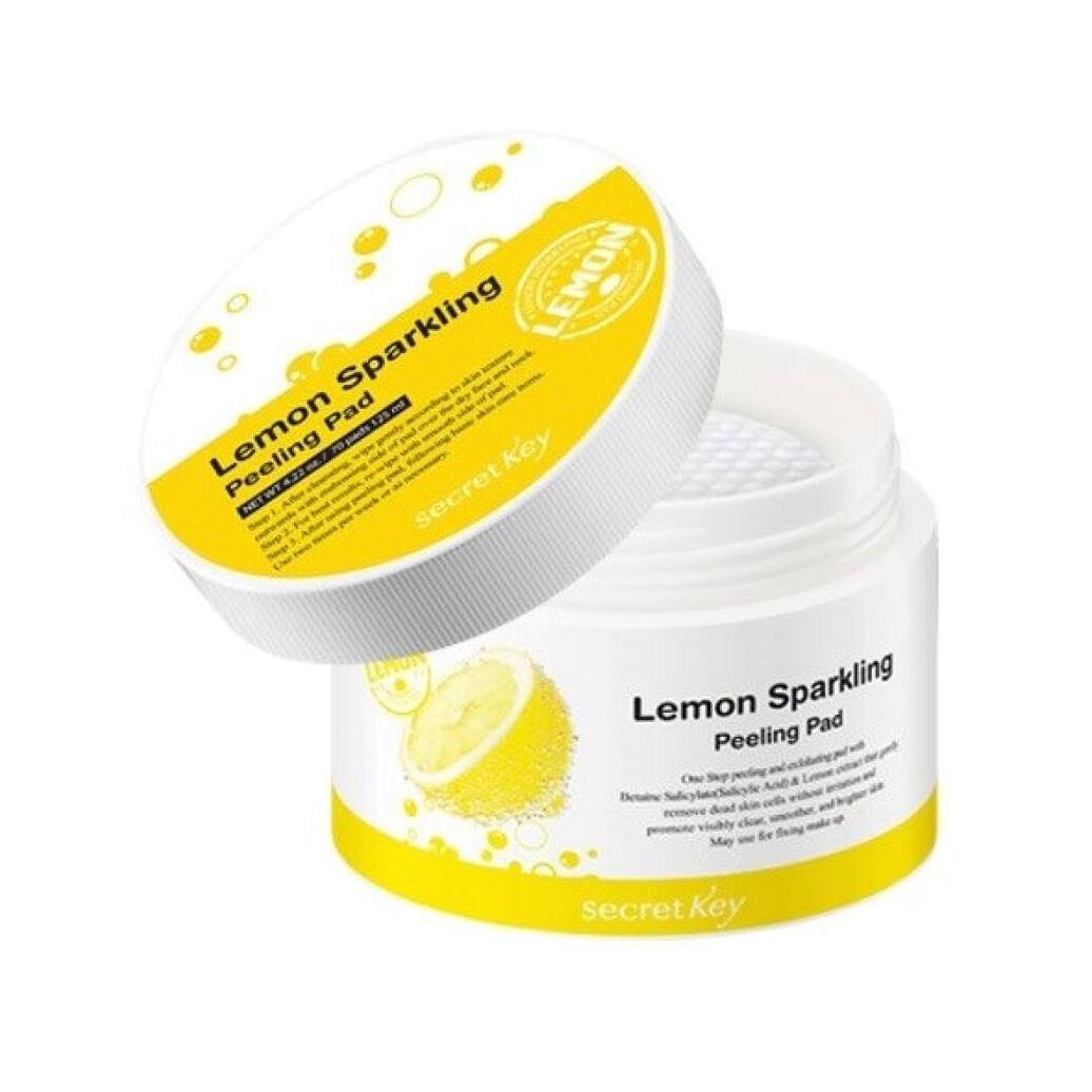 Ватные диски с экстрактом лимона и салициловой кислотой Lemon Sparkling 70шт VISAGEHALL