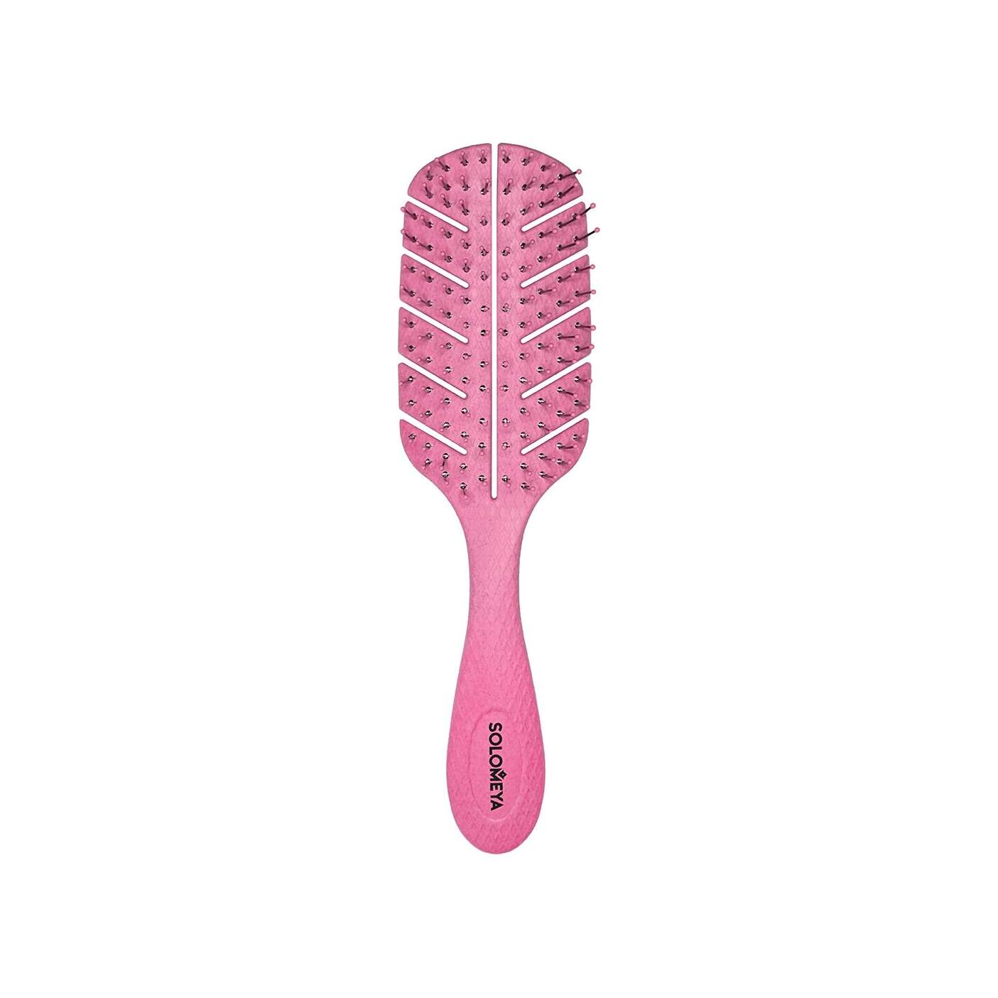 Био-расческа для волос массажная розовая mini VISAGEHALL