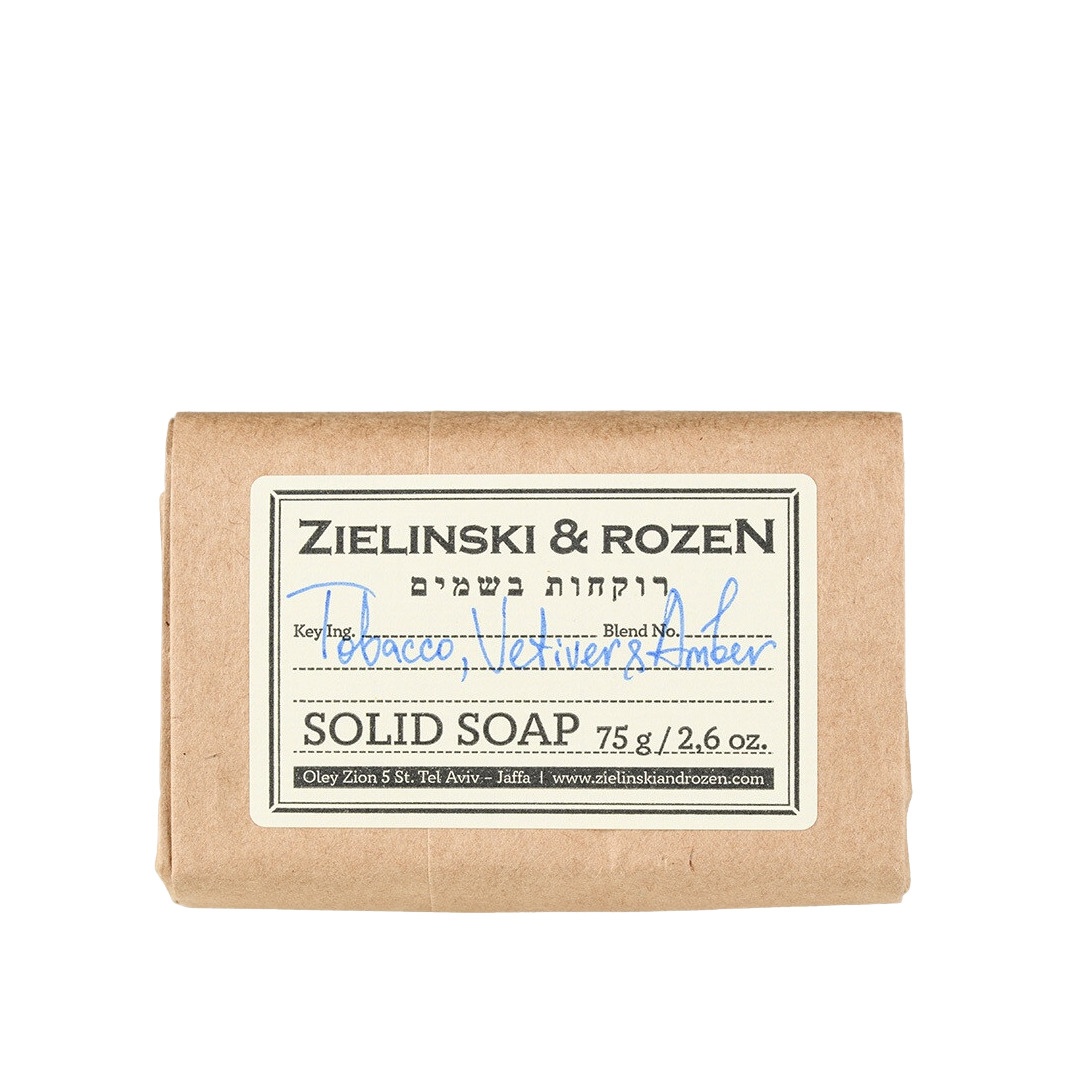Твёрдое мыло Табак, Ветивер, Амбра 