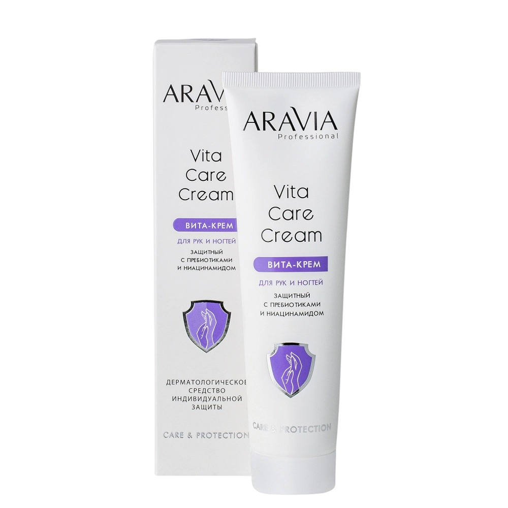 Крем для рук и ногтей защитный с пребиотиками и ниацинамидом Vita Care Cream 