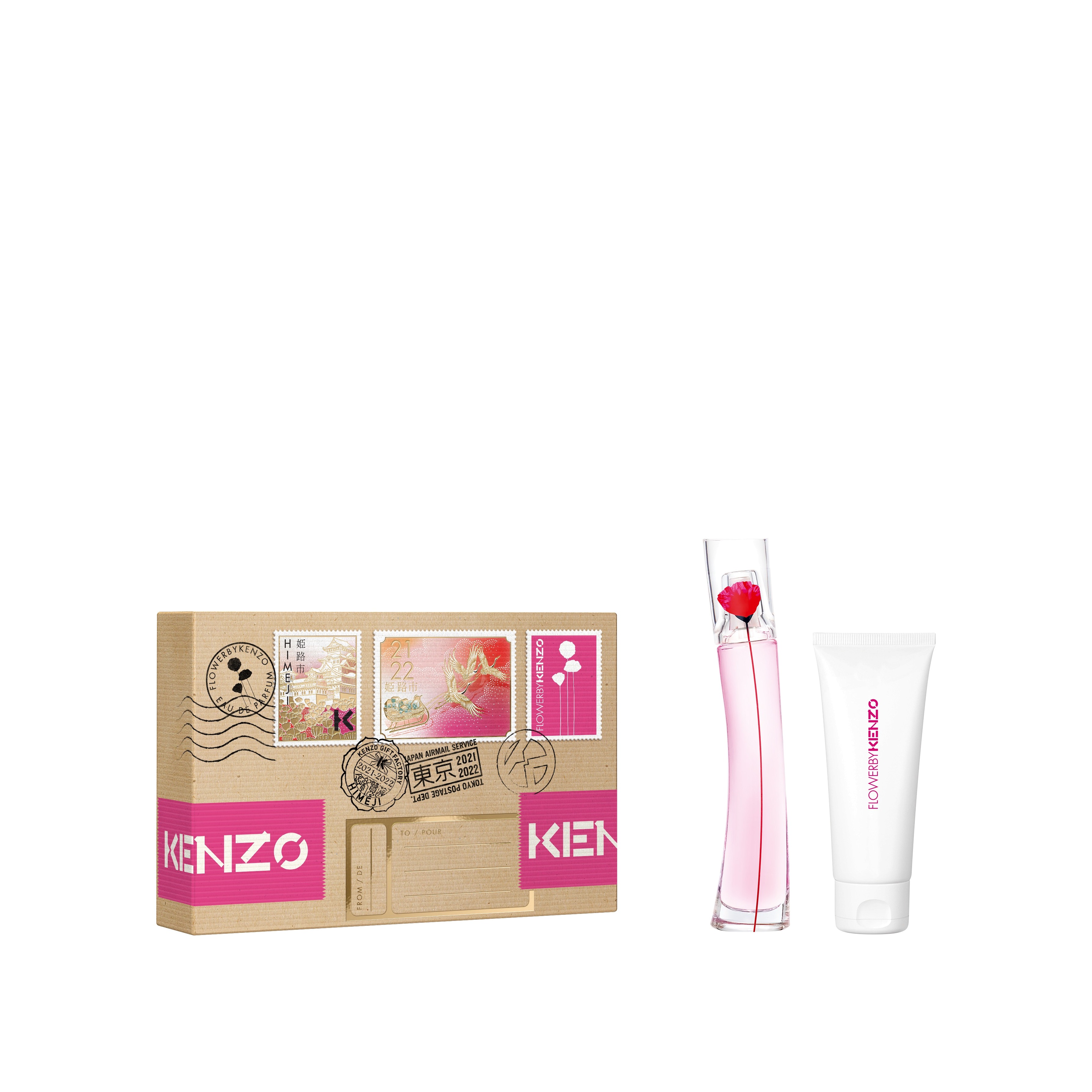 Набор Flower By Kenzo Poppy Bouquet: Парфюмерная вода 30мл + Лосьон для тела 75мл магазин VISAGEHALL являющийся официальным дистрибьютором в России