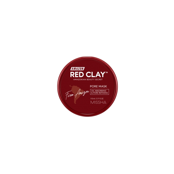 Маска для очищения пор Missha Amazon Red Clay Pore Mask магазин VISAGEHALL являющийся официальным дистрибьютором в России