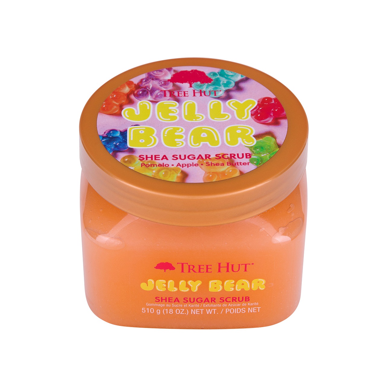 Скраб сахарный для тела с ароматом фруктового мармелада Jelly Bear
