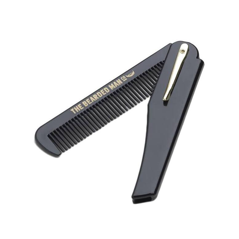 Расческа складная для волос и бороды Folding Beard &Hair Comb магазин VISAGEHALL являющийся официальным дистрибьютором в России
