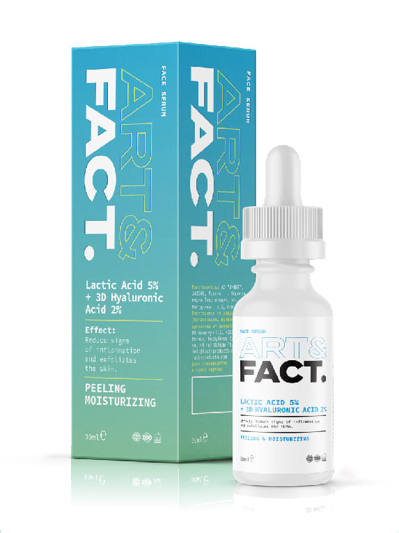 Сыворотка пилинг для лица с молочной кислотой Lactic Acid 5% + 3D Hyaluronic Acid 2% магазин VISAGEHALL являющийся официальным дистрибьютором в России