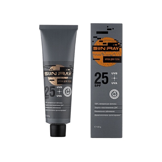 Крем для тела Sun Ray SPF25 магазин VISAGEHALL являющийся официальным дистрибьютором в России