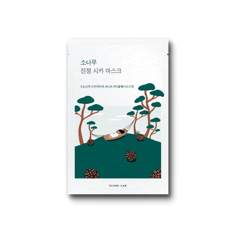 Маска успокаивающая с экстрактами сосны и центеллы Pine Calming Cica Mask Sheet купить в VISAGEHALL