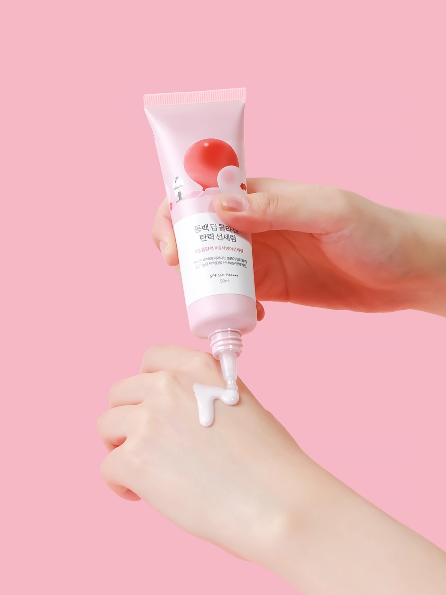 Сыворотка солнцезащитная с коллагеном Camellia Deep Collagen Firming Sun Serum купить в VISAGEHALL