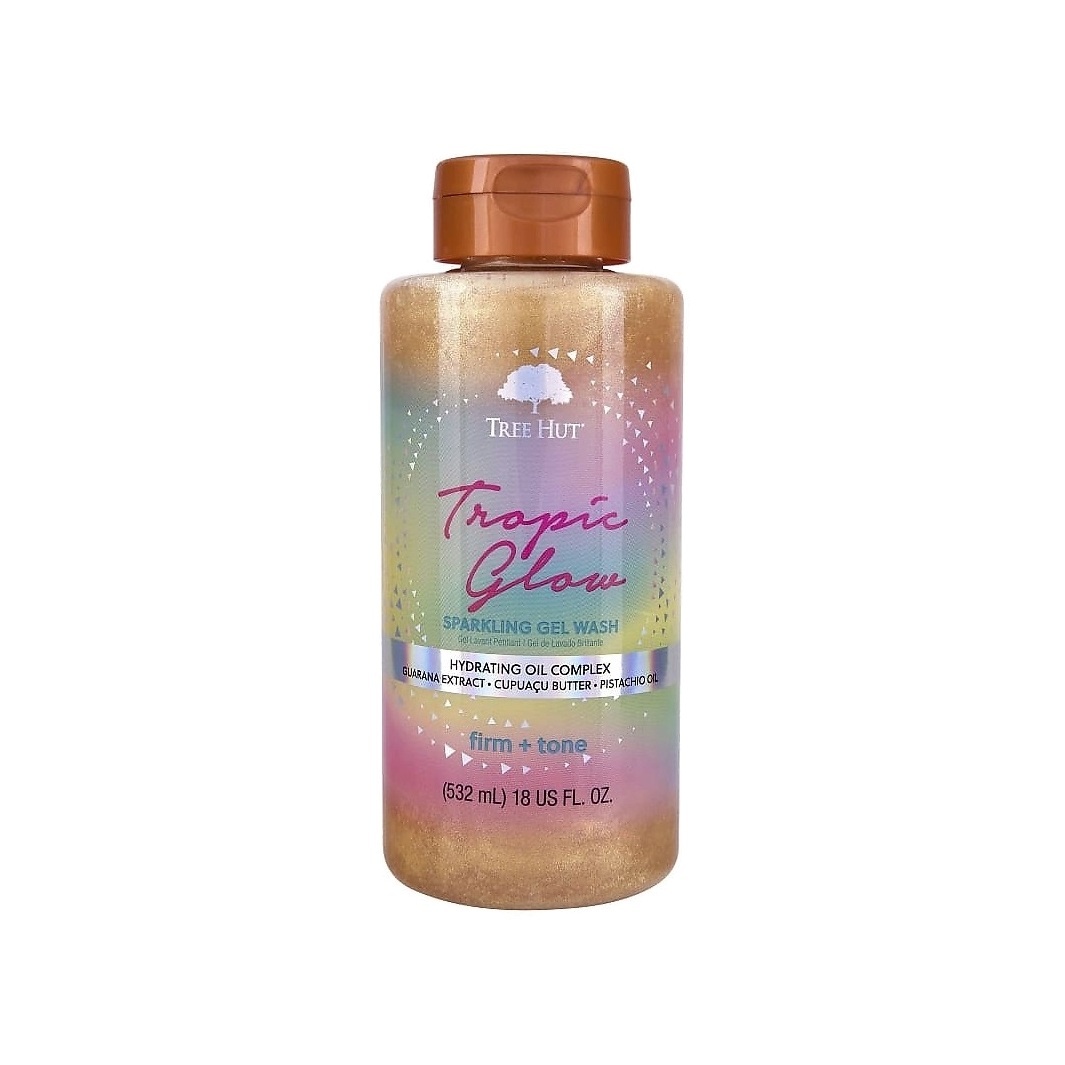 Гель для душа с шиммером с ароматом миндаля и сандала Tropic Glow купить в VISAGEHALL