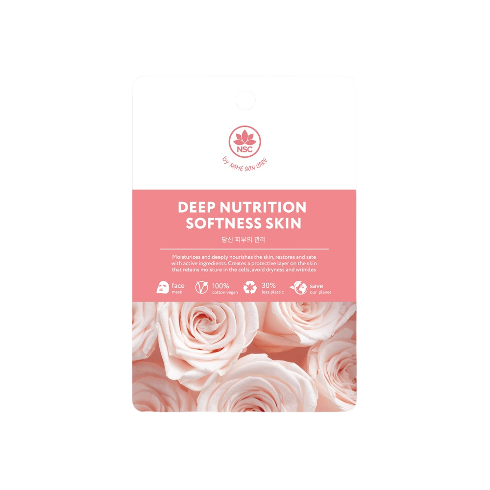 Маска тканевая для лица Deep Nutrition Softness skin