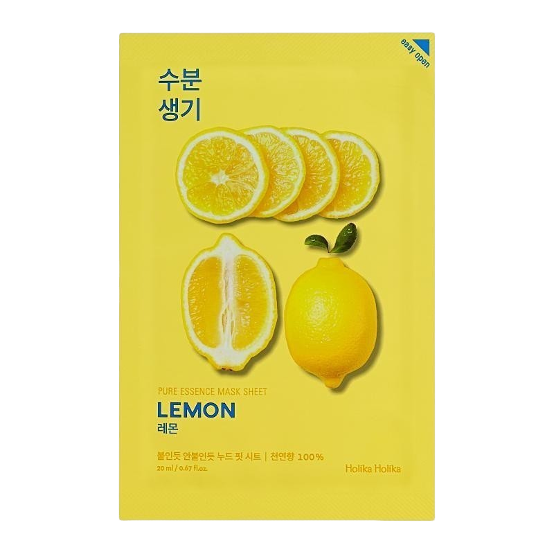 Маска тканевая тонизирующая Лимон Pure Essence купить в VISAGEHALL