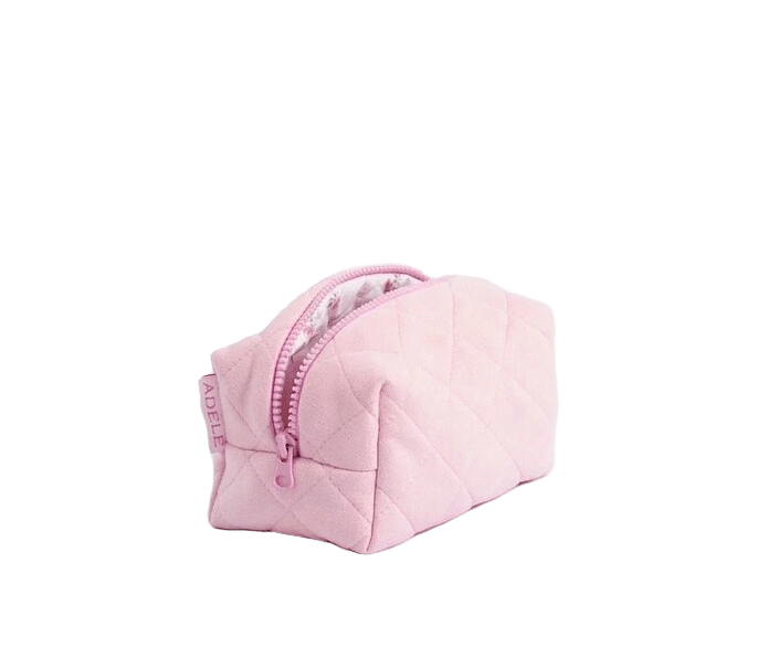 Косметичка Розовая Замша mini купить в VISAGEHALL