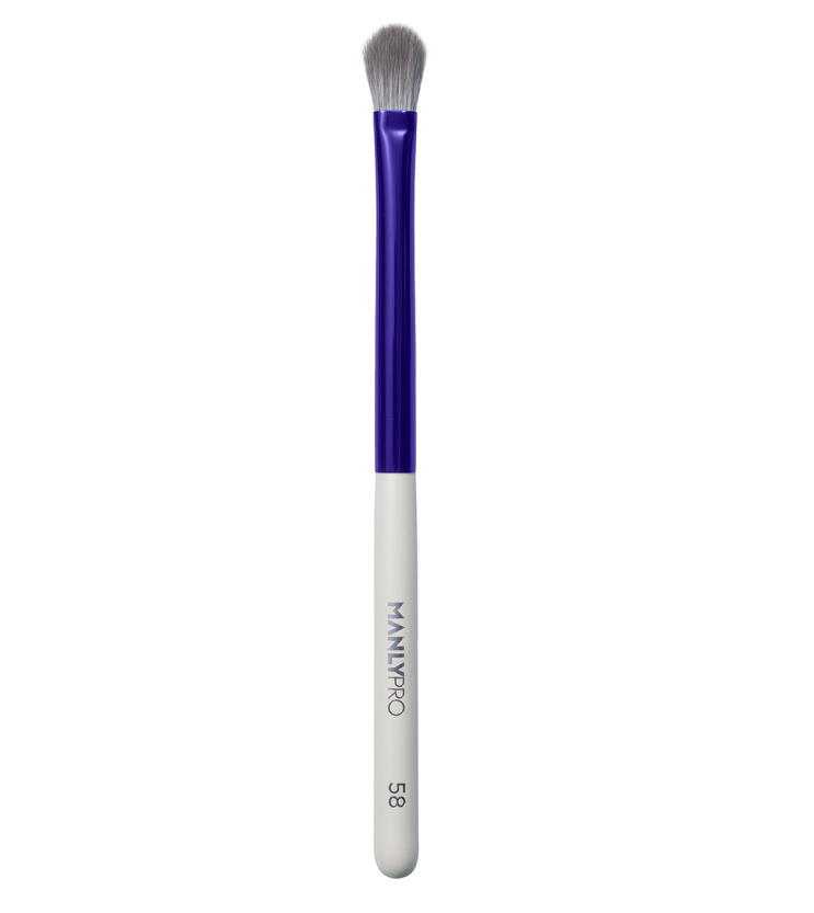 Кисть маленькая плоская многофункциональная для теней, растушевки карандаша, консилеров К58