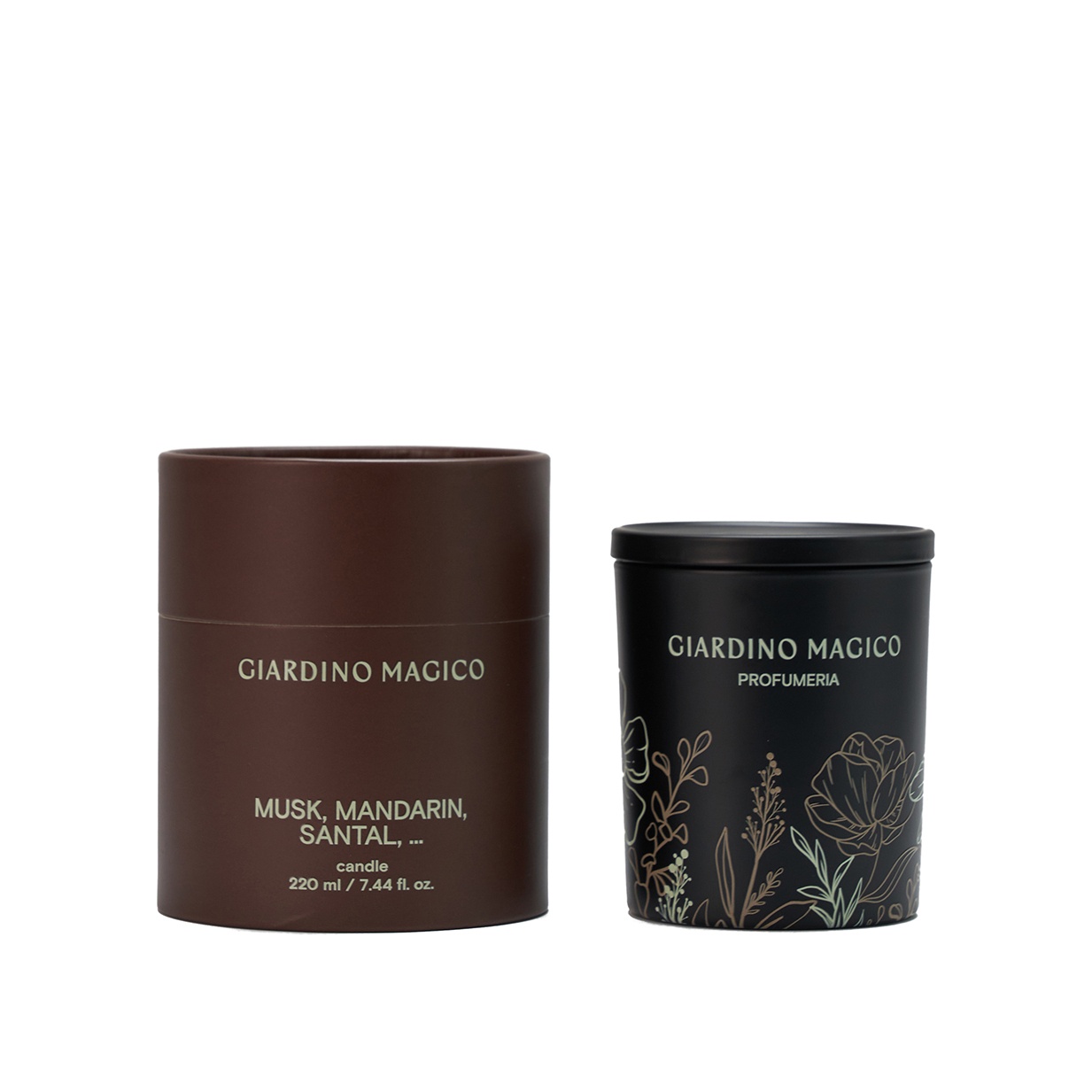 Свеча парфюмированная Musk,mandarin,santal купить в VISAGEHALL