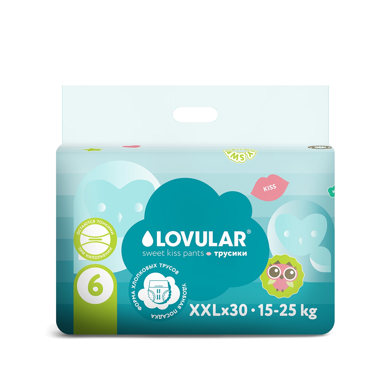 Трусики-подгузники Sweet kiss XXL 15-25кг (30шт) магазин VISAGEHALL являющийся официальным дистрибьютором в России
