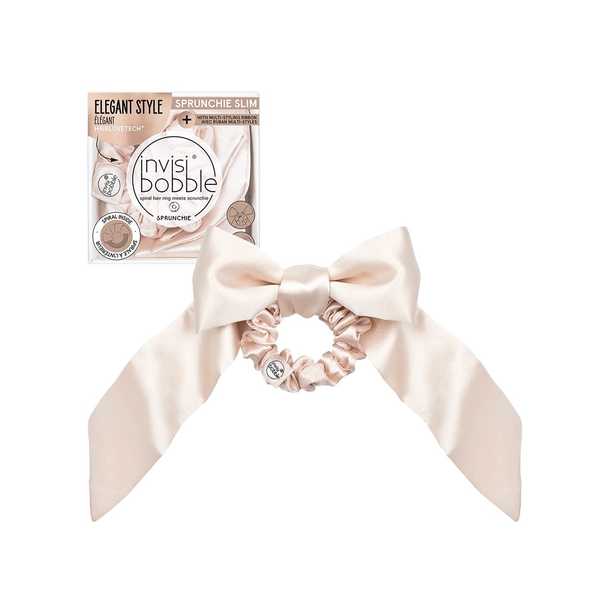 Резинка-браслет для волос Sprunchie Slim Ballerina Bow купить в VISAGEHALL