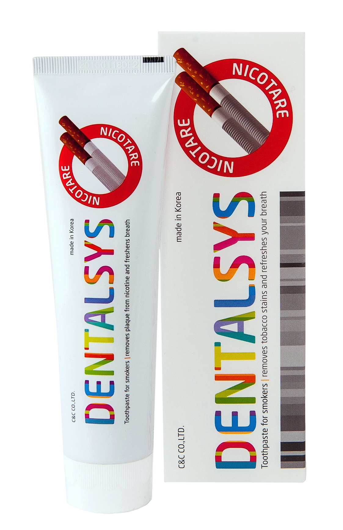 Зубная паста для курильщиков DC 2080 Dentalsys Nicotare купить в VISAGEHALL