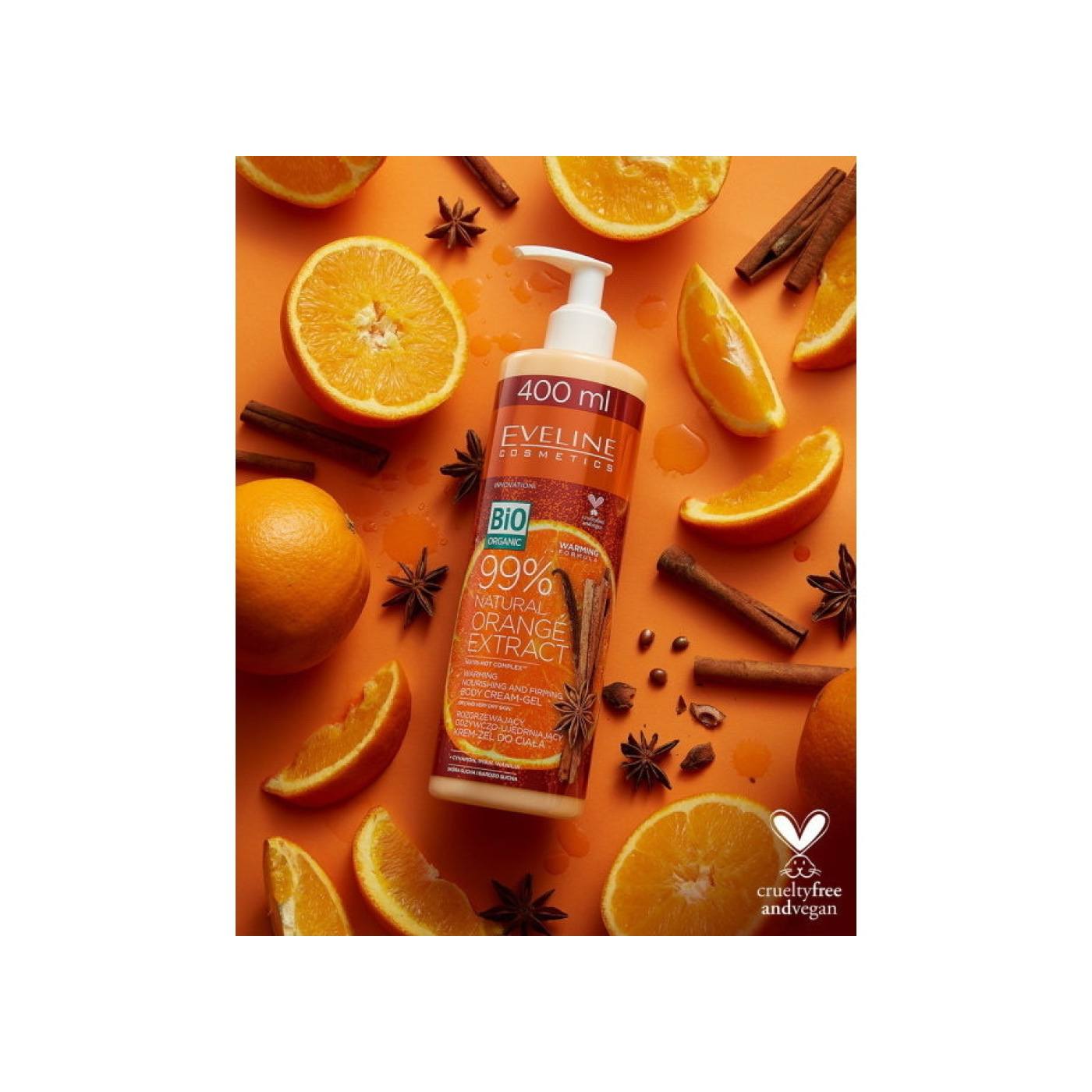 Крем-гель для тела согревающий питательно-укрепляющий 3в1 Orange Extract  купить в VISAGEHALL