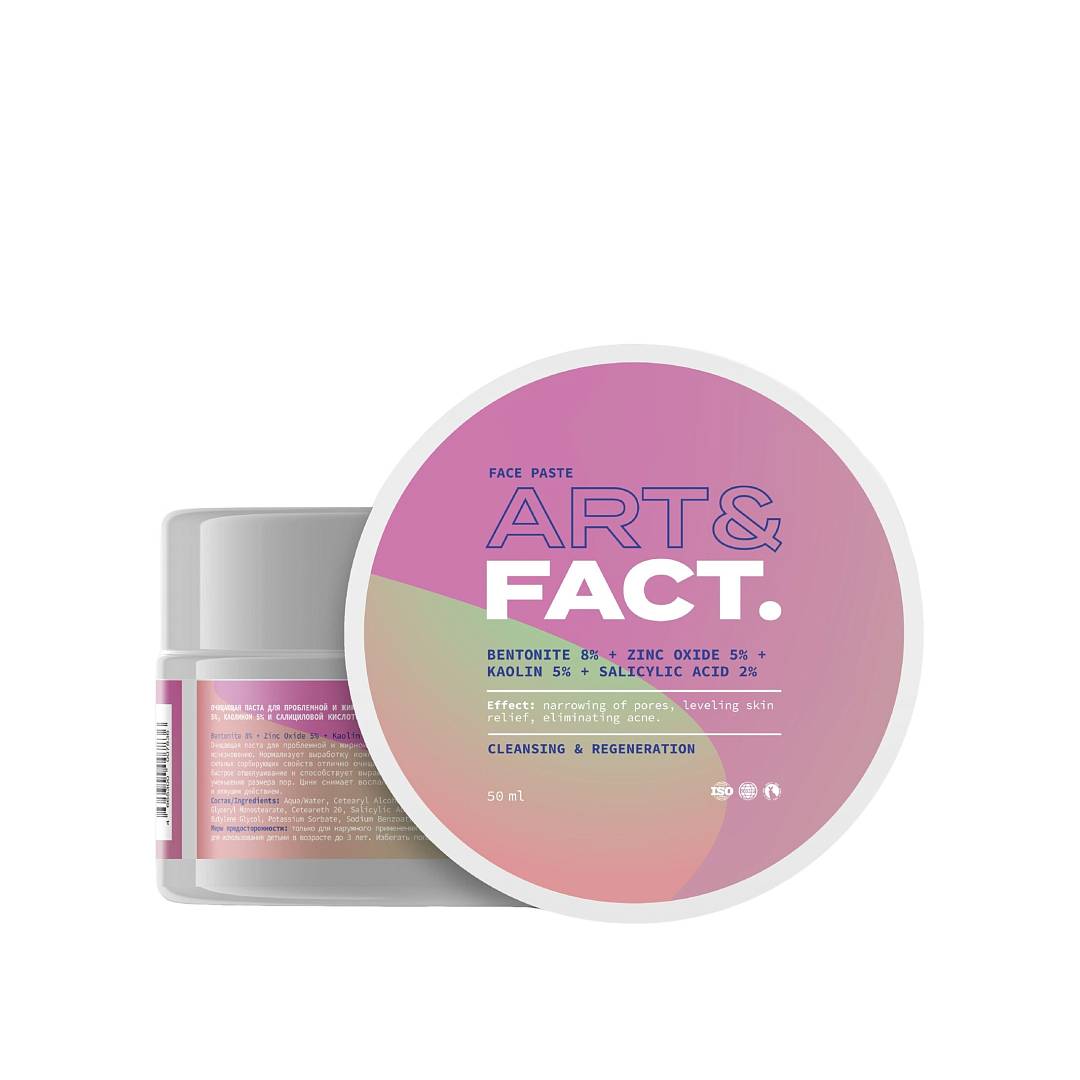 Паста для проблемной и жирной кожи Bentonite 8% + Zinc Oxide 5%