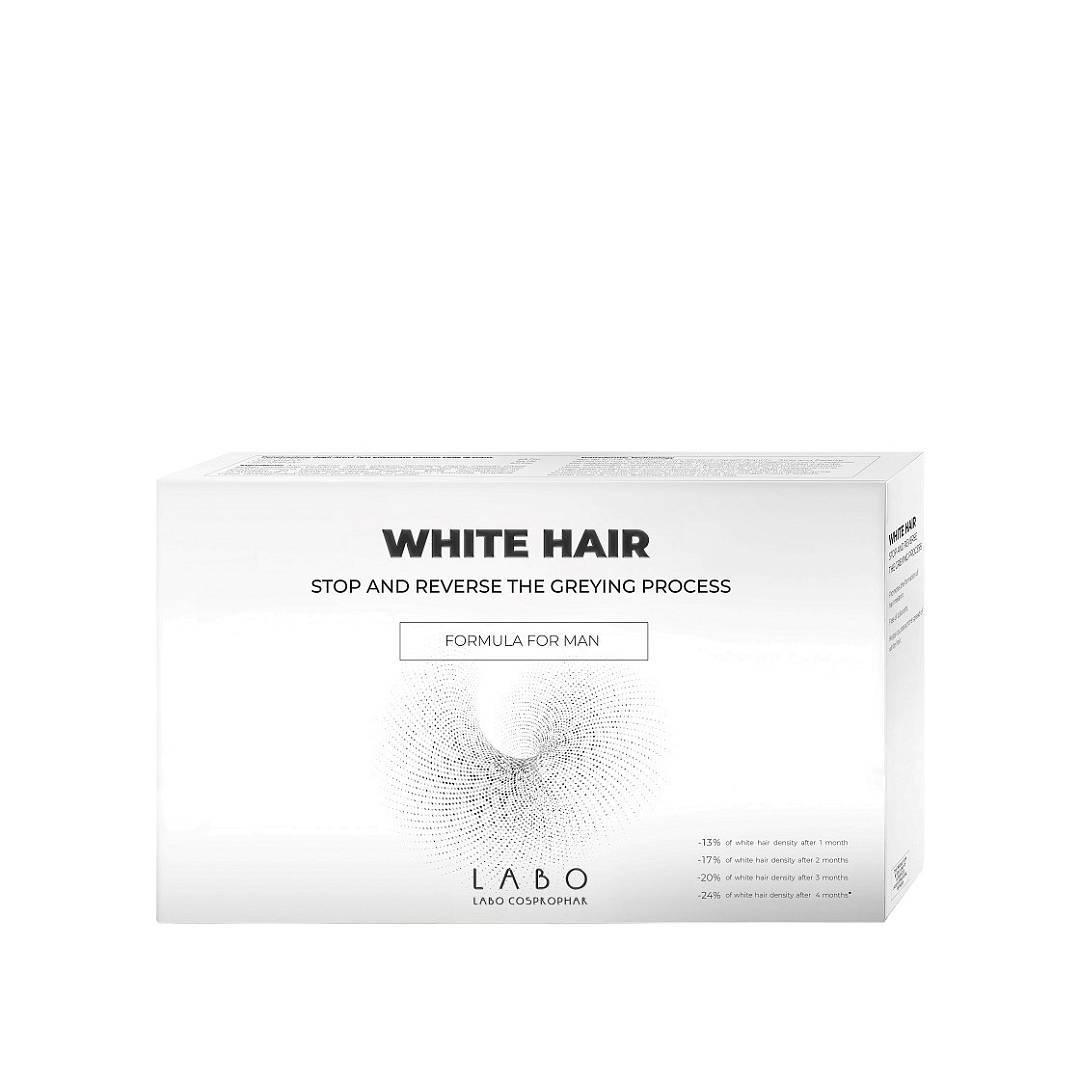 Ампулы для уменьшения проявления седины для мужчин White Hair