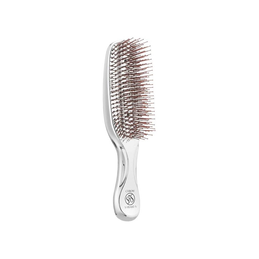 Расческа для волос массажная Scalp Brush + Long Серебро