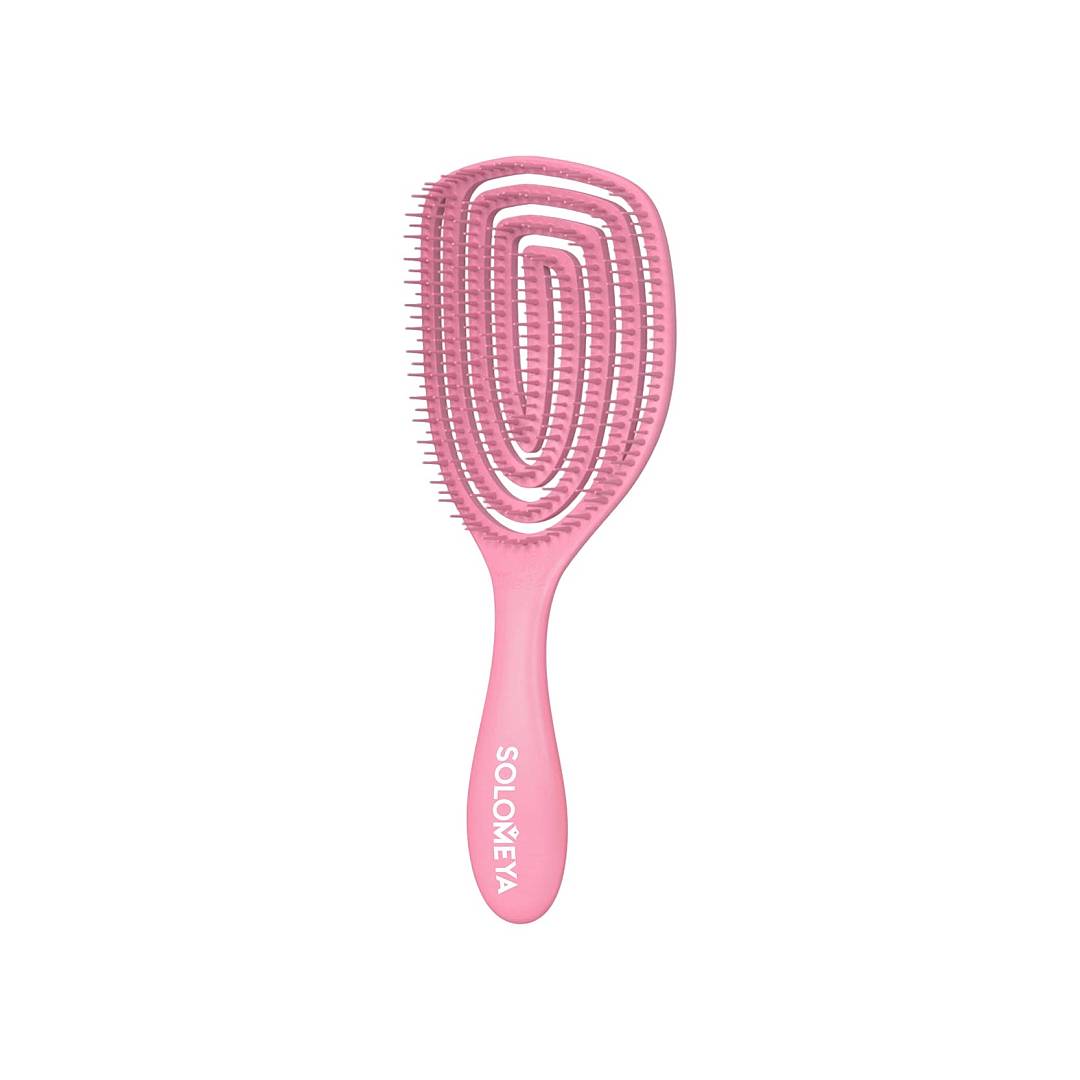 Расческа для сухих и влажных волос Wet Detangler Brush Oval Strawberry