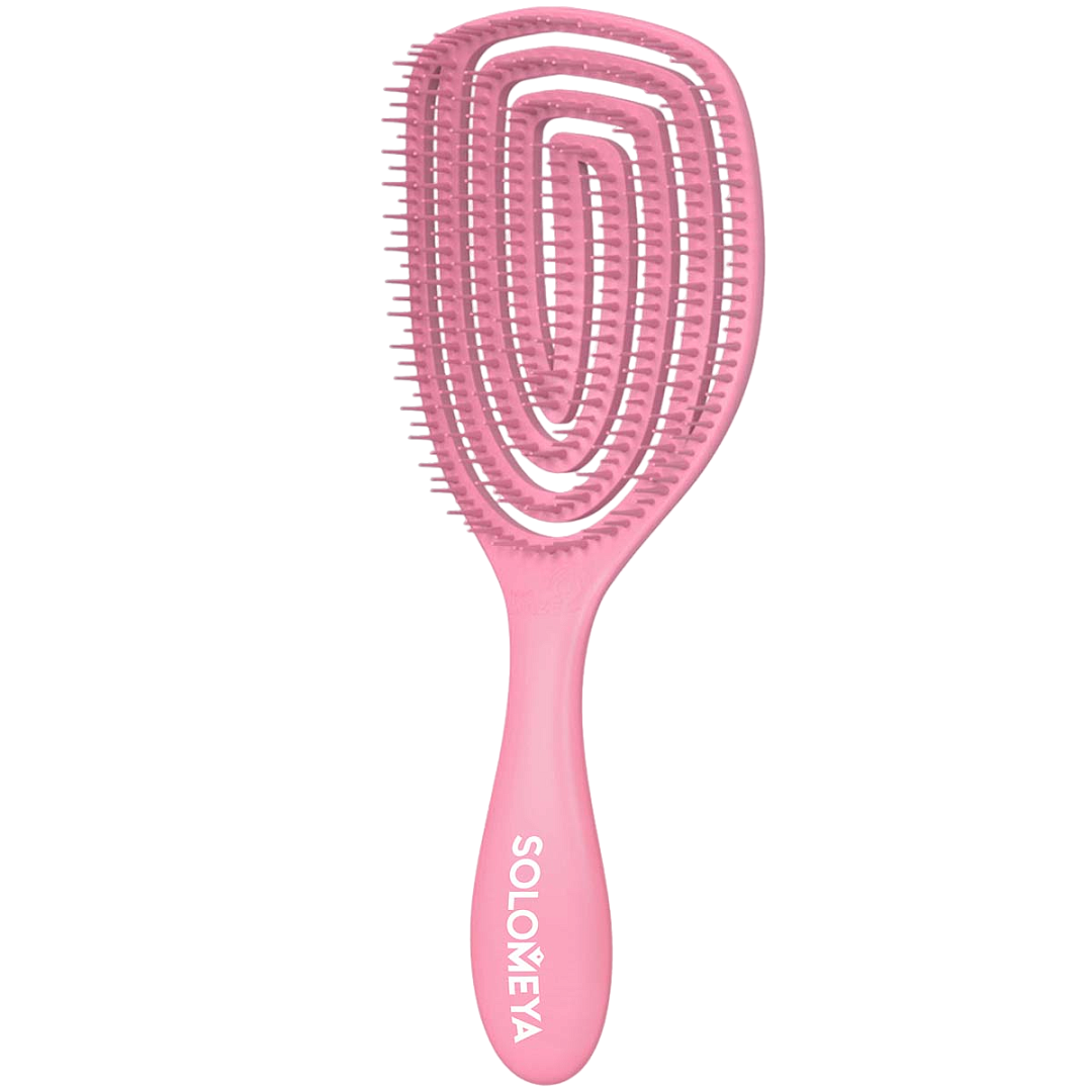 Расческа для сухих и влажных волос Wet Detangler Brush Oval Strawberry