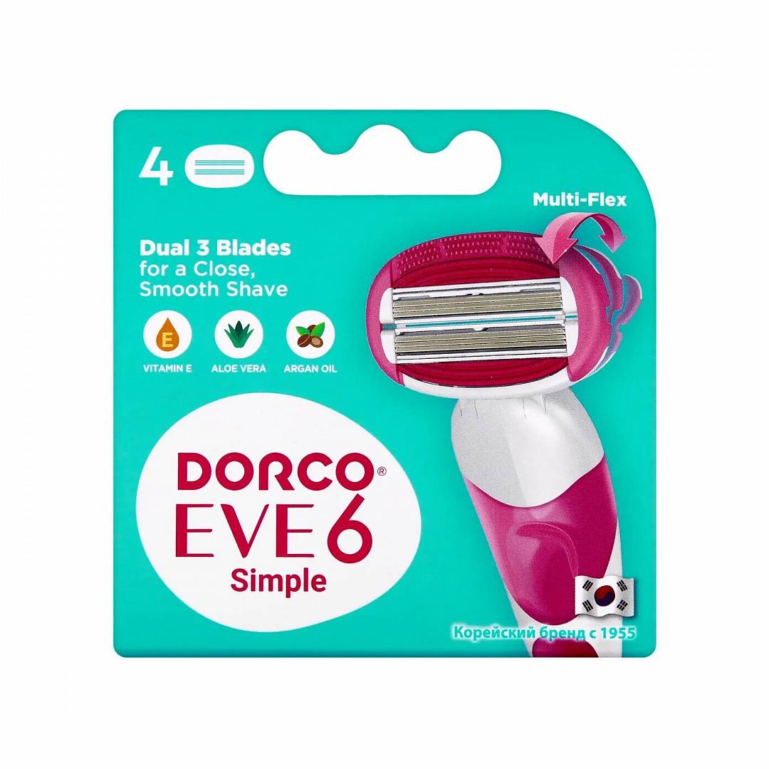 Станки для бритья одноразовые женские EVE 6 Dorco