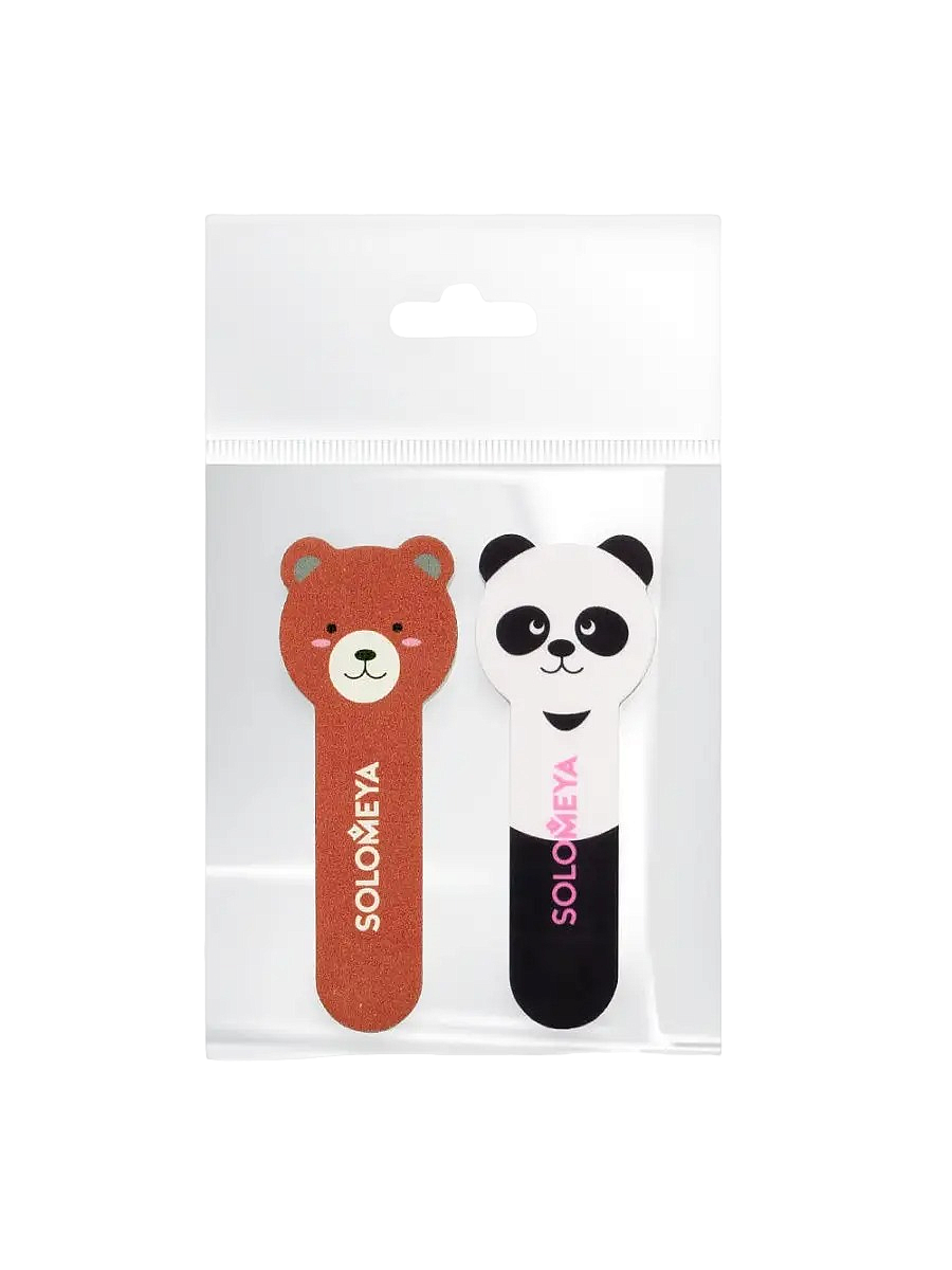Набор пилок для натуральных и искусственных ногтей Медвежонок и Маленькая панда
