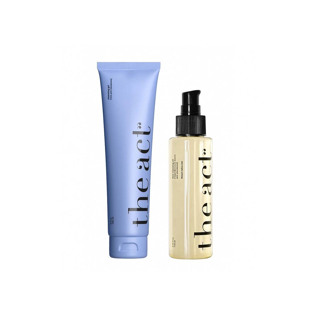 Набор для лица: гидрофильное масло+ гель для умывания