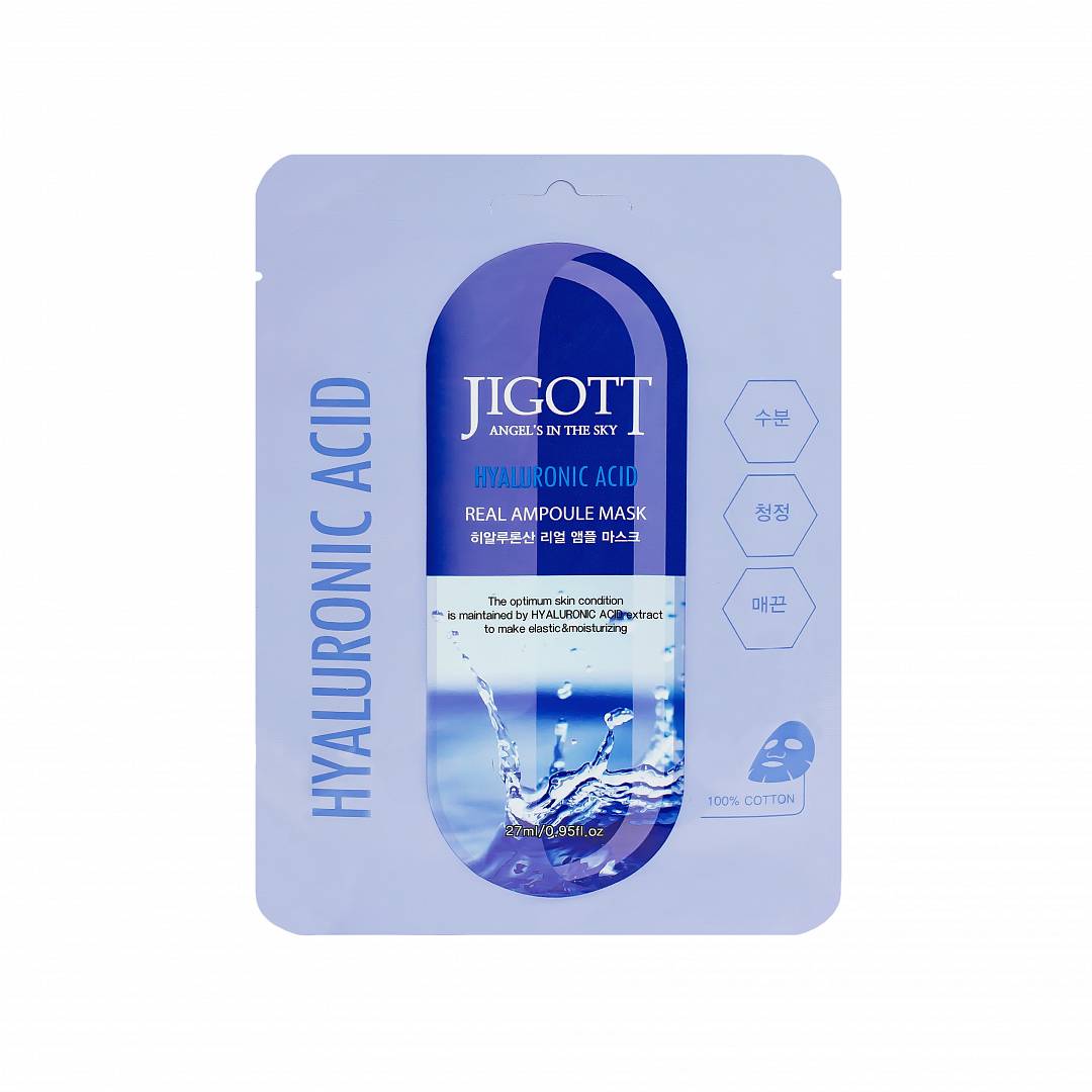 Тканевая маска с гиалуроновой кислотой Hyaluronic Acid Real Ampoule Mask