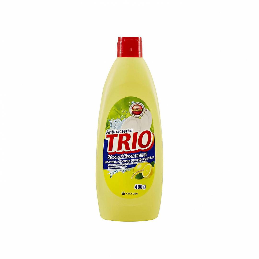 Средство для мытья посуды Трио Антибактериальное Лимон 400 мл