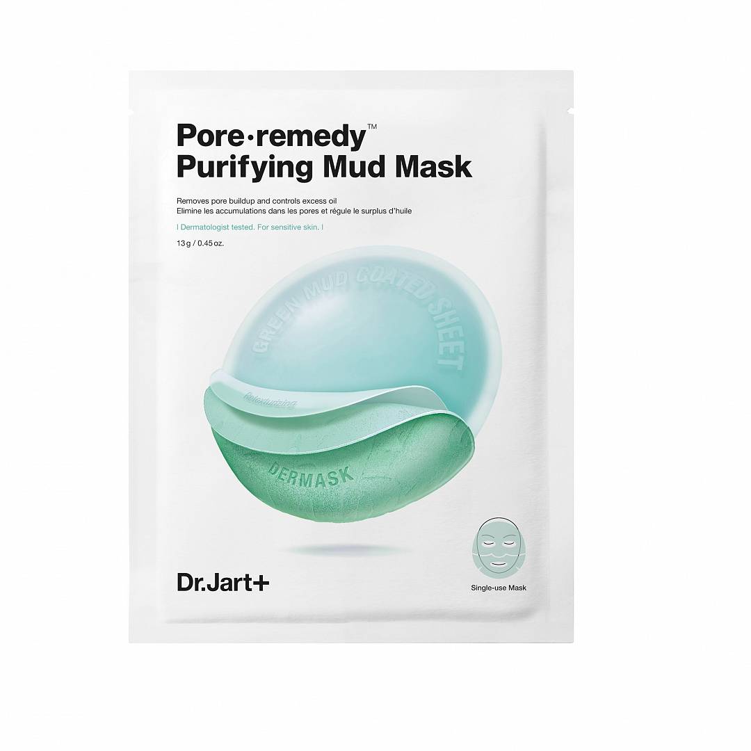 Маска для лица обновляющая с зеленой глиной Dermask Pore·remedy Purifying Mud 