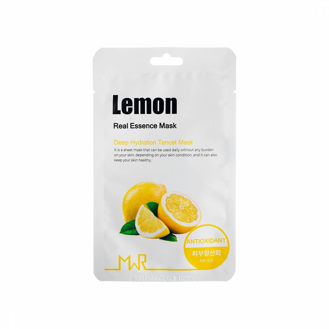 Маска для лица с экстрактом лимона 