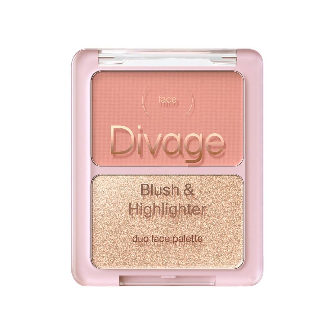 Палетка для лица Blush & Highlighter Duo Face Palette